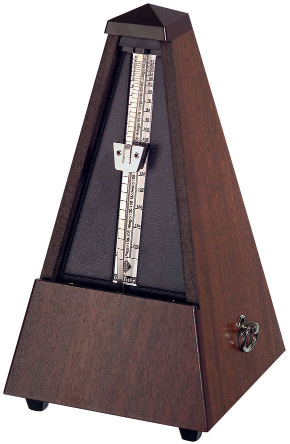 Wittner Pyramid Metronome - Polished Walnut Real - No Bell