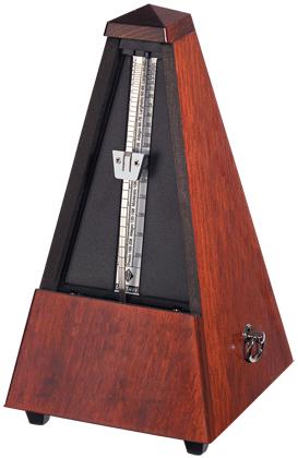 Wittner Pyramid Metronome - Mahogany Colour Polished Finish Wood Real With bell