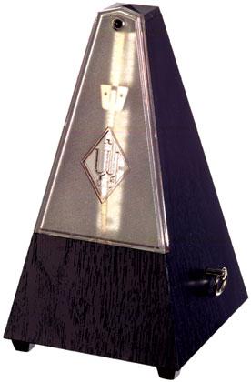 Wittner Pyramid Metronome - Black Wood-Style - With Bell