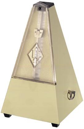 Wittner Pyramid Metronome - Ivory Plastic Casing - With Bell