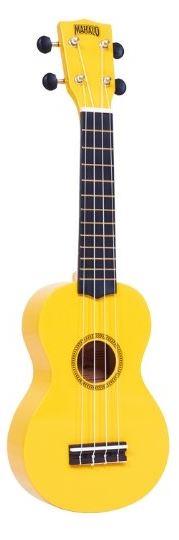 Mahalo Ukulele in Yellow with Carry Case